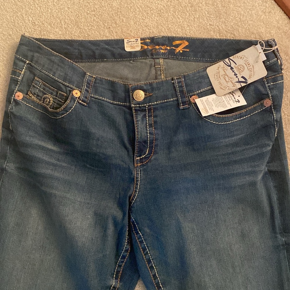 Seven 7 luxe cropped NWT jeans size 20 - Picture 9 of 11